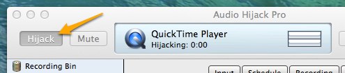 remember to hijack the quicktime audio